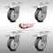 Service Caster 5 Inch SS Thermoplastic Rubber Swivel Top Plate Caster Set Total Lock Brake SCC SCC-SSTTL20S514-TPRB-4 - alternate 5